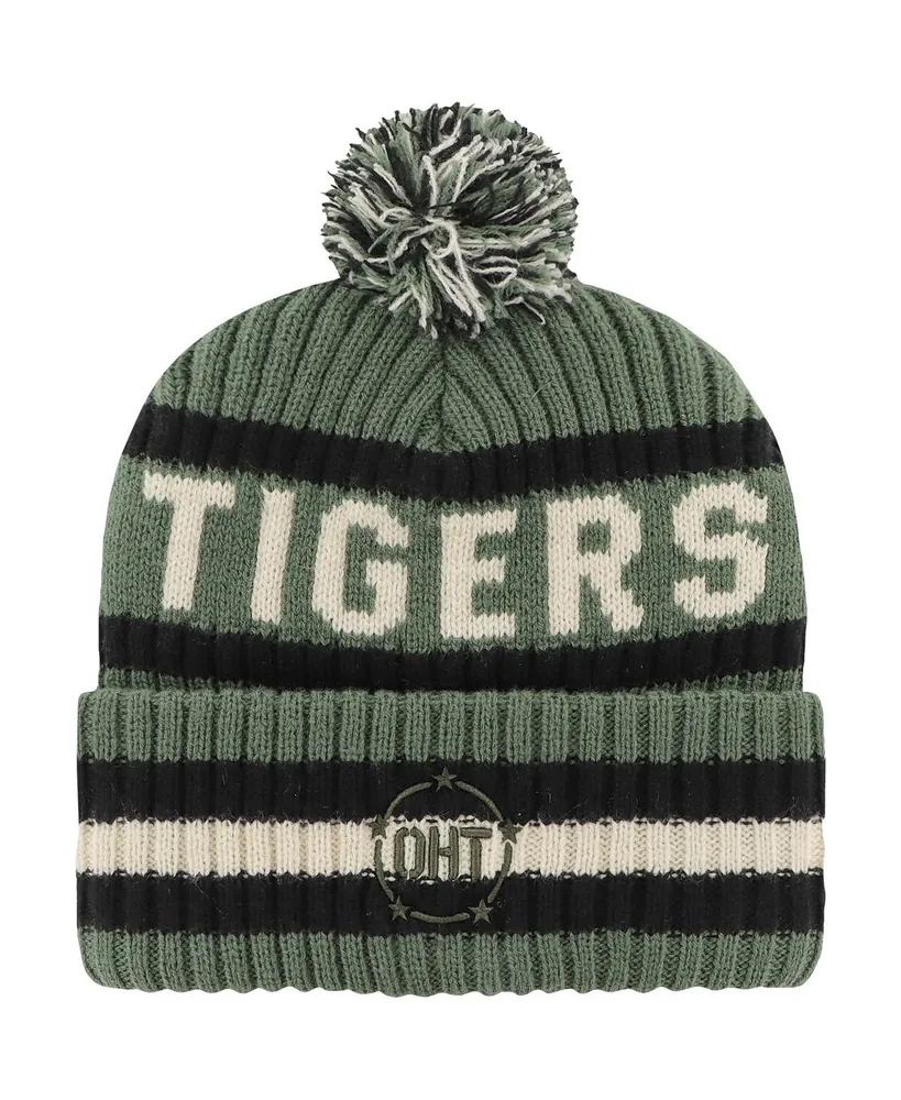 Men's '47 Brand Green Clemson Tigers Oht Military-Inspired Appreciation Bering Cuffed Knit Hat with Pom