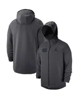 Men's Jordan Anthracite North Carolina Tar Heels Tonal Showtime Full-Zip Hoodie Jacket