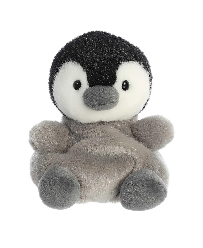 Aurora Mini Emilio Emperor Penguin Palm Pals Adorable Plush Toy Gray 5"