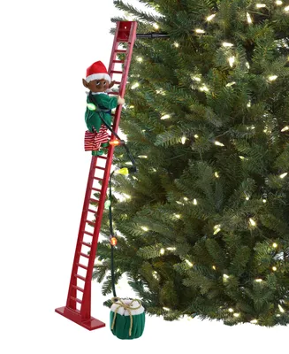 Mr. Christmas 43" Animated Super Climbing Black Elf