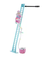 43" Animated Pastel Super Climbing Santa