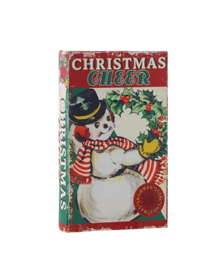 8.4" Vintage-Like Storage Box Snowman