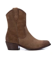 Women's Italian Western Suede Booties Carmela Collection By Xti