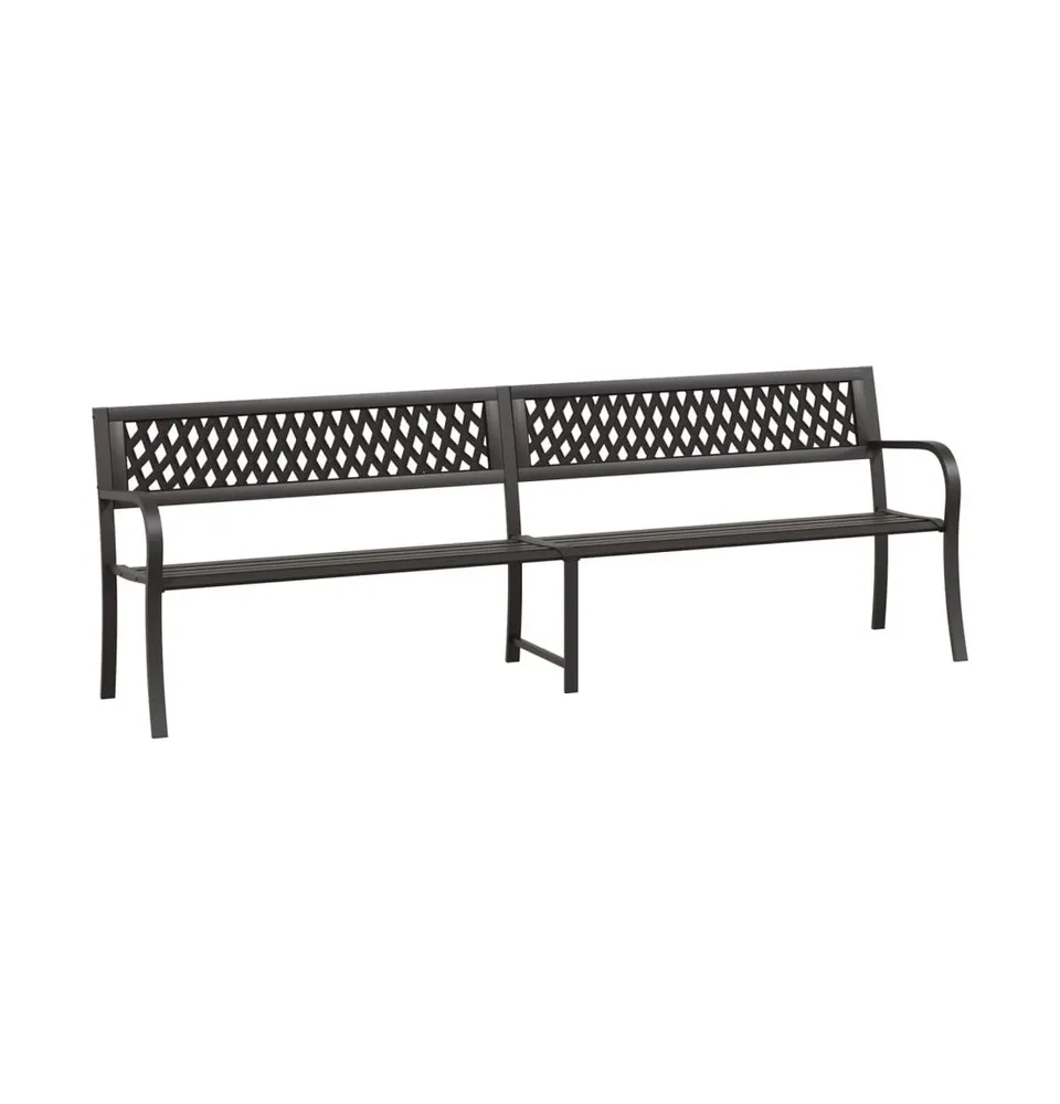 Twin Patio Bench 96.9" Steel