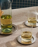 Alessi Stainless Steel Glass Z Coaster, Set of 2