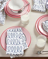 kate spade new york the Loop Cloth Napkins 4 Pack Set, 20" x