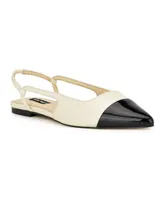 Nine West Women's Babee Slingback Cap Toe Flats