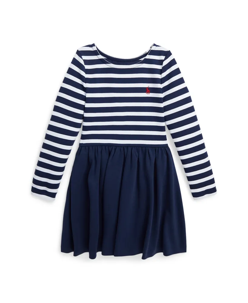 Polo Ralph Lauren Toddler and Little Girls Striped Stretch Ponte
