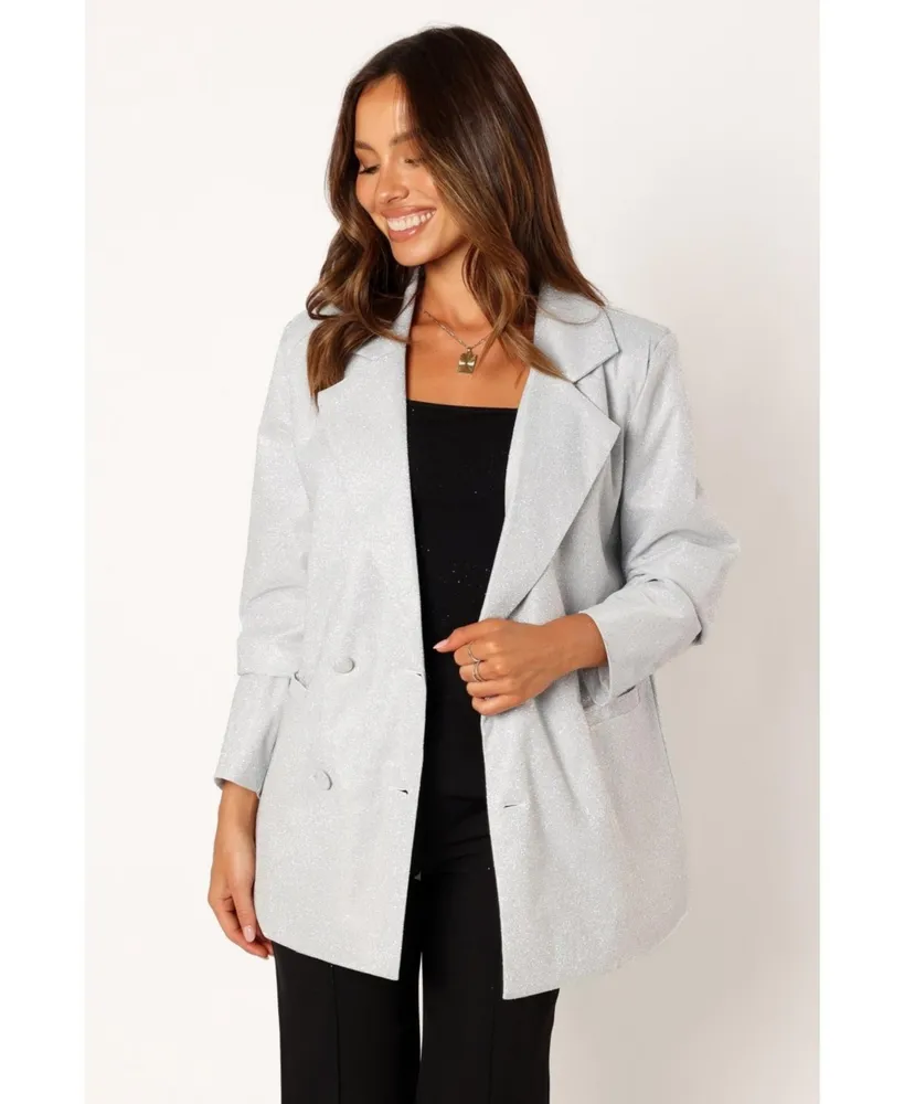 Petal And Pup Kensley Shimmer Double Button Blazer