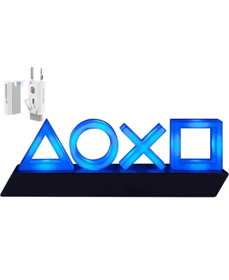 Playstation PS5 Icons Light with 3 Light Modes Music Reactive Game Room Lighting With Bolt Axtion Bundle