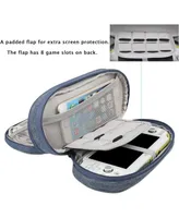 Bolt Axtion Double Compartment Storage Case Compatible with Ps Vita and Psp with Bundle