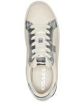 Coach Women's Lowline Lace Up Low Top Signature Sneakers