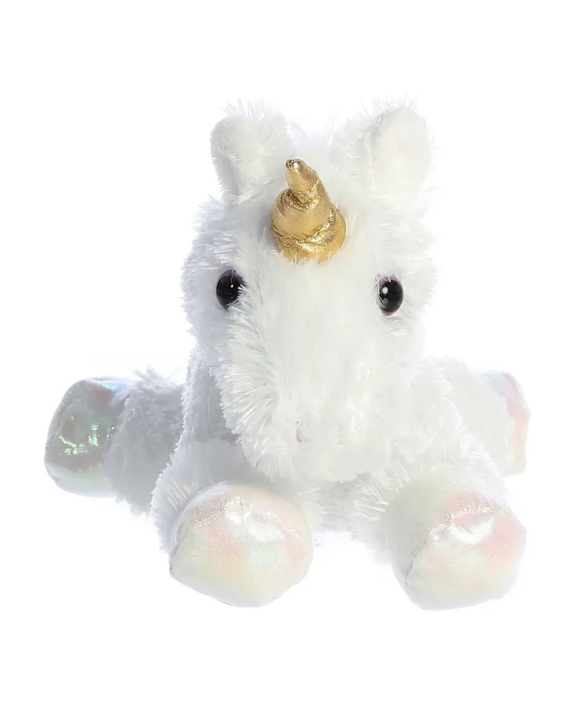 Aurora Small Celestial Mini Flopsie Adorable Plush Toy White 8"
