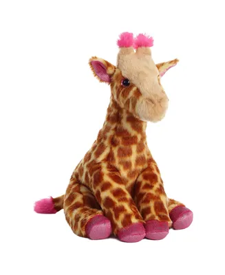 Aurora Medium Giraffe Destination Nation Adventurous Plush Toy Multi-Color 12"