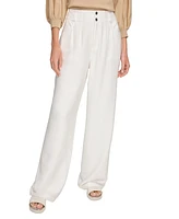 Dkny Women's Top-Stitched Crinkle Trousers