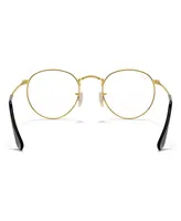 Ray-Ban Unisex Round Metal Optics Eyeglasses, RB3447V