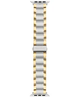 Vince Camuto Men's Silver-Tone and Gold-Tone Stainless Steel Link Band Compatible with 42mm, 44mm, 45mm, Ultra, Ultra2 Apple Watch