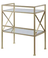 Convenience Concepts 30.75" Metal Gold-Tone Coast Bar Hall Table