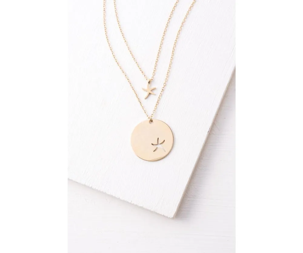 Starfish Project Community Gold Starfish Pendant Necklace Set