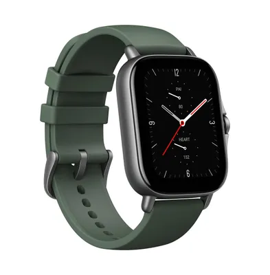 Amazfit Gts 2e Smartwatch - Moss Green Rubber strap