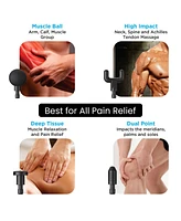 Trakk Compact Hot & Cold Massage Gun- Multiple Modes and Speeds-6 Heads