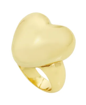 Robert Lee Morris Soho Gold-Tone Puffy Heart Cocktail Ring