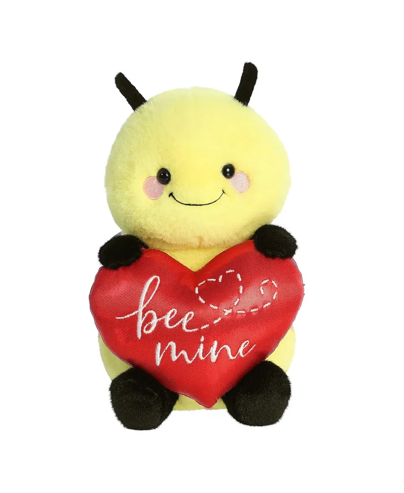 Aurora Small Bee Mine Bee Just Sayin' Witty Plush Toy Yellow 9"