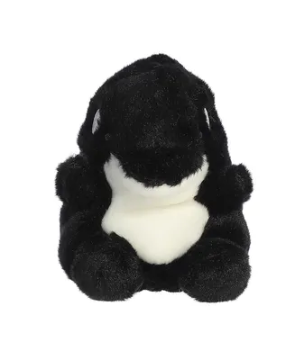 Aurora Mini Juneau Orca Palm Pals Adorable Plush Toy Black 5"