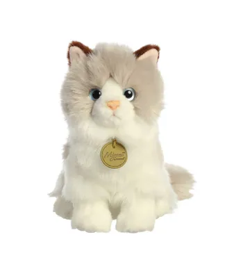 Aurora Small Ragdoll Cat Miyoni Adorable Plush Toy White 9"