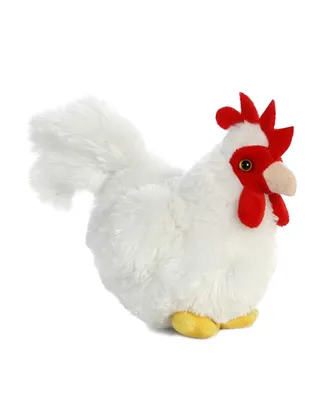 Aurora Small Chicken Mini Flopsie Adorable Plush Toy White 8"