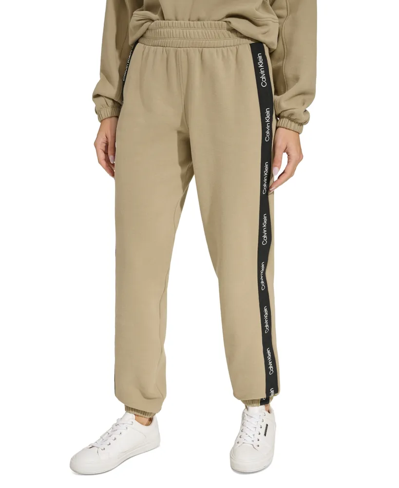 Calvin Klein Women's Logo Trim Hoodie & Jogger Pants - Macy's