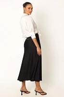 Petal and Pup Women's Nellie Satin Midi Skirt