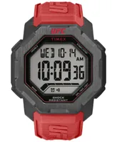 Timex Ufc Men's Knockout Digital Red Polyurethane Watch, 48mm