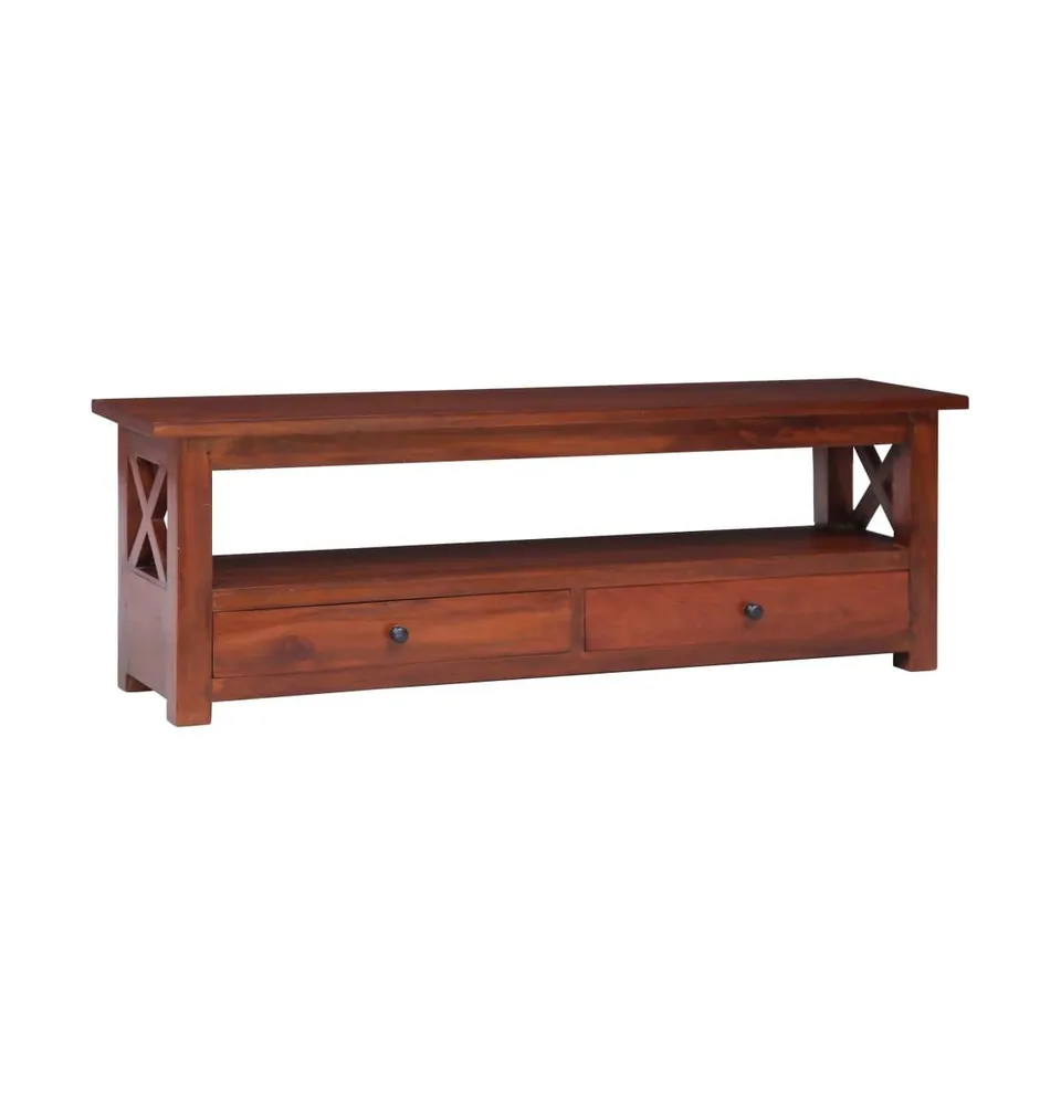 Tv Stand 47.2"x11.8"x15.7" Solid Wood Mahogany