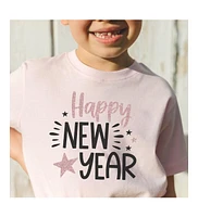 Sweet Wink Little and Big Girls Happy New Year Short Sleeve T-Shirt