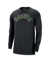 Men's Nike Black Boston Celtics 2023/24 City Edition Max90 Expressive Long Sleeve T-shirt