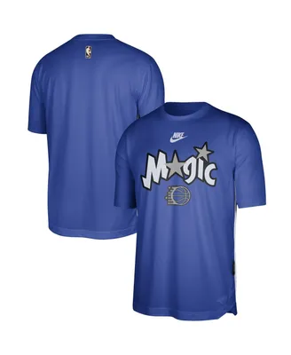 Men's Nike Blue Orlando Magic Hardwood Classics 2023/24 Classic Edition Performance Pregame Shooting T-shirt