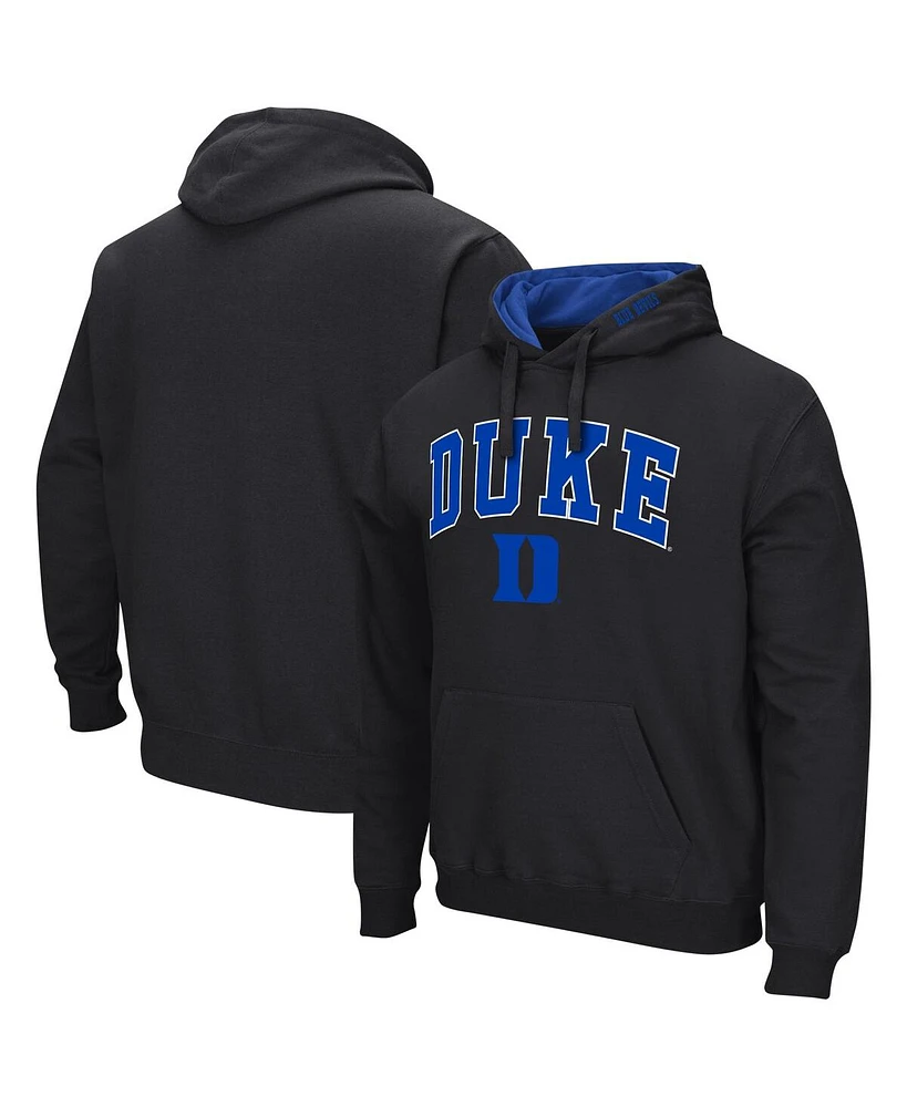 Colosseum Men's Duke Devils Arch & Logo 3.0 Pullover Hoodie