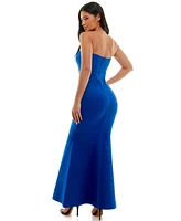 Bebe Women's Bandage Strapless Gown