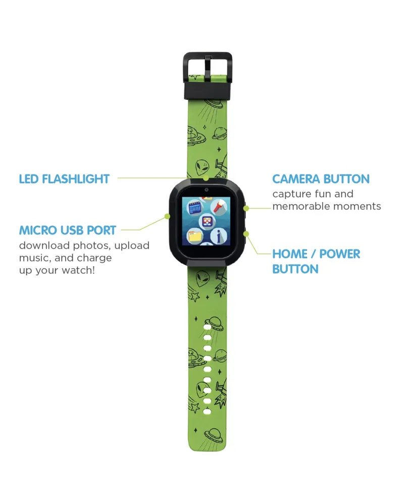 Playzoom V3 Boys Green Silicone Smartwatch 42mm Gift Set