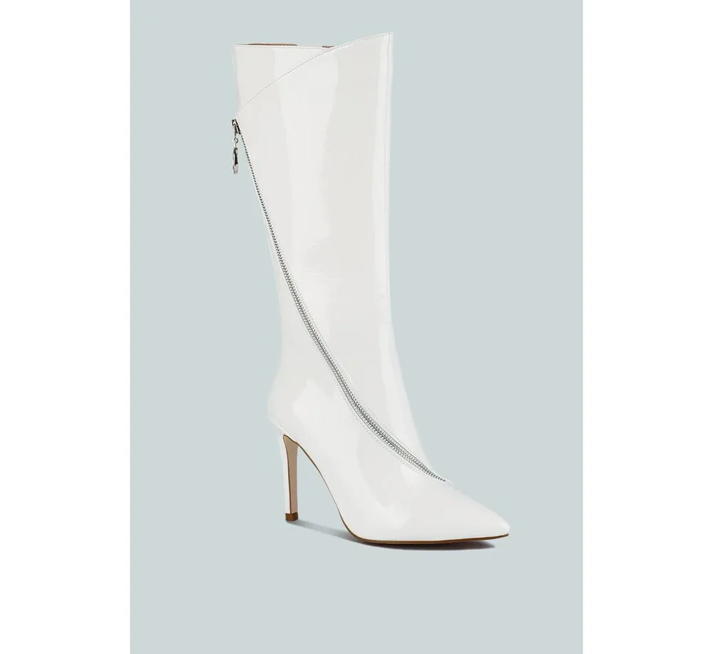Tsaroh Womens Zip Around Calf Boot