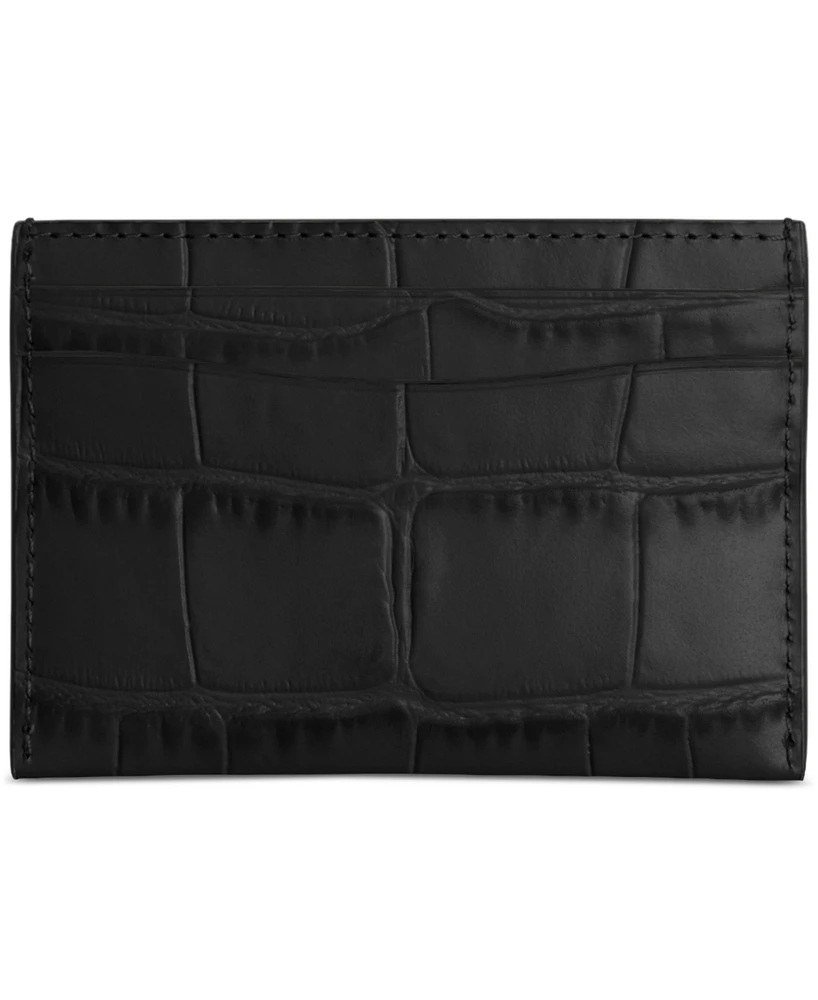 Coach Embossed Leather Essential Card Case