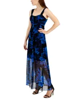 Connected Women's Sleeveless Empire-Waist Maxi Dress
