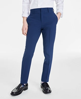 Kenneth Cole Reaction Big Boys Slim Fit Machine Washable Stretch Dress Pants
