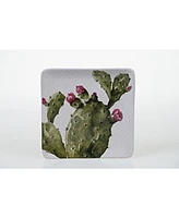 Certified International Cactus Verde 4-Pc. Square Dessert Plate