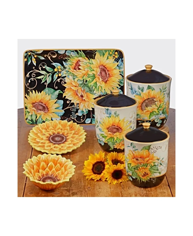 Certified International Sunflower Fields Rectangular Platter