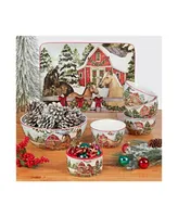 Homestead Christmas Rectangular Platter, 16" x 12"