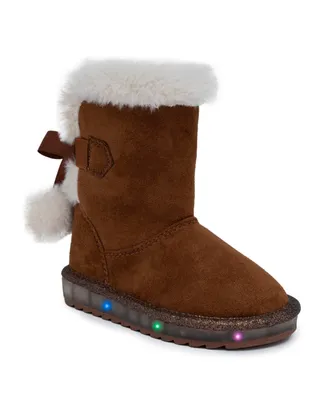 Sugar Toddler Girls Maizen Cozy Light-Up Pull On Boots
