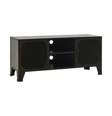 Tv Stand Gray 41.3"x14.2"x18.5" Metal and Mdf