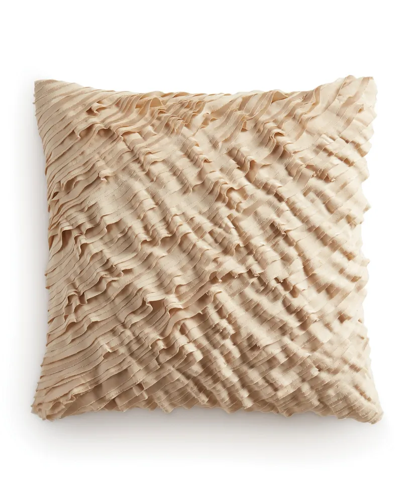 Donna Karan New York Home Ruffle Decorative Pillow, 18" x 18"